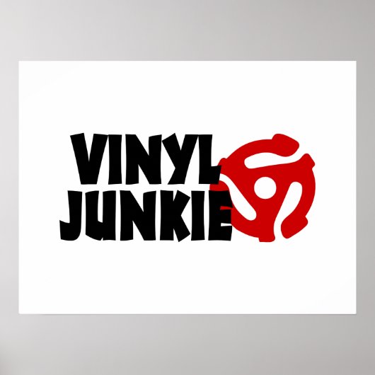 Poster Vinyl Junkie (Devant)