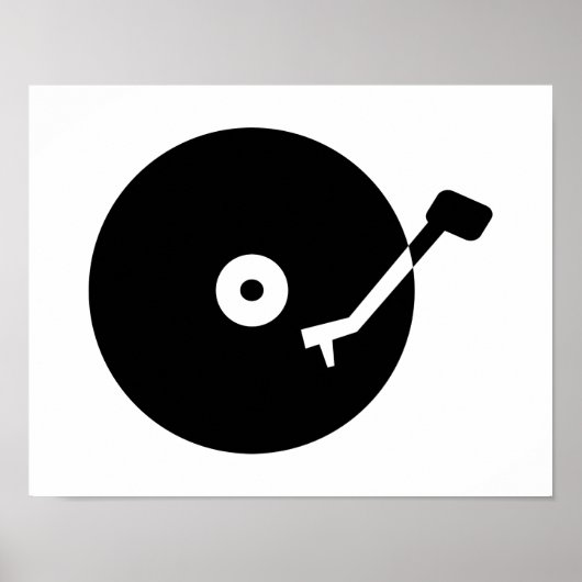 Poster vinyle Tourne-disque (Devant)