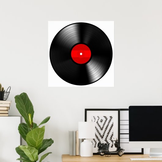  Poster Vinylrecord (Thuiskantoor)