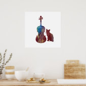 Poster Viola Cat Art (Cuisine)