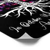 Poster Violence Cancer du sein Mois de sensibilisation Ar (Coin)