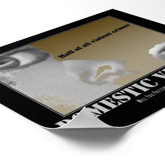 Poster Violence domestique (Coin)