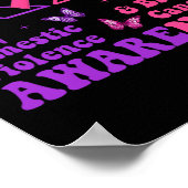 Poster Violence familiale &amp; Sensibilisation au cancer (Coin)