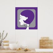 Poster violet (Cuisine)