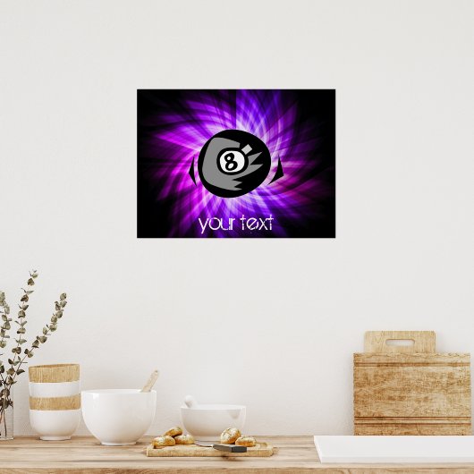 Poster Violet 8 billes (Cuisine)