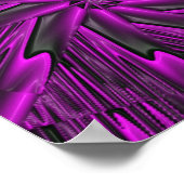 Poster Violet Abstrait (Coin)