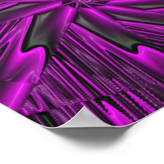 Poster Violet Abstrait (Coin)