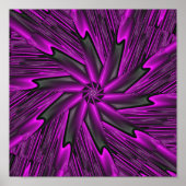 Poster Violet Abstrait (Devant)