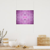 Poster VIOLET - Art fractal - (Cuisine)