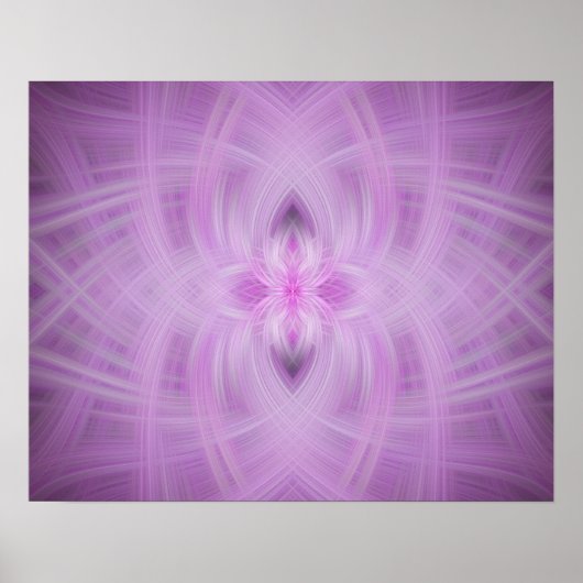 Poster VIOLET - Art fractal - (Devant)