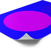 Poster Violet bleu (Coin)