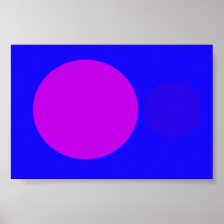 Poster Violet bleu