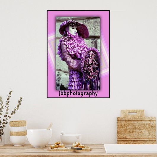 Poster violet carnaval (Cuisine)