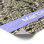 Poster Violet contre le mur (Coin)