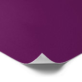 Poster Violet de raisin (couleur solide) (Coin)