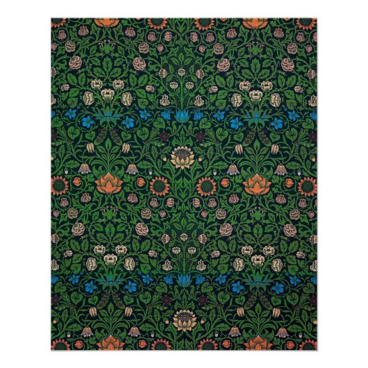 Poster Violet et Columbine, William Morris (Devant)