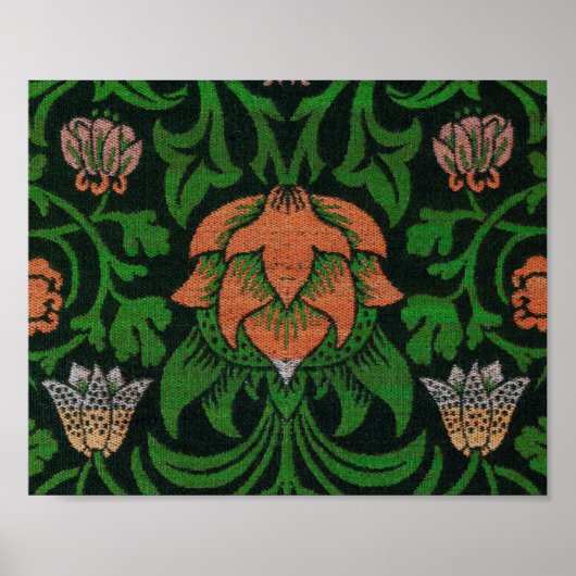 Poster Violet et Columbine, William Morris (Devant)