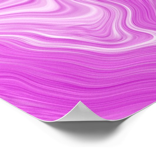 Poster Violet et Marbre blanc Fluide Art (Coin)