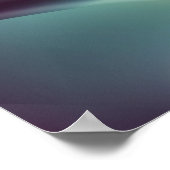 Poster violet et spirale d'Aqua Fractal (Coin)