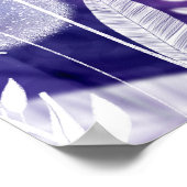 Poster Violet et violet Fleur sauvage Art (Coin)