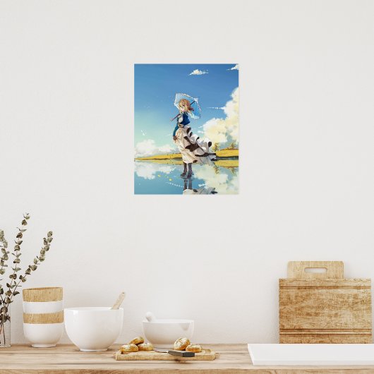 Poster Violet Evergarden mignonne fille (Cuisine)