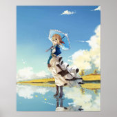 Poster Violet Evergarden mignonne fille (Devant)