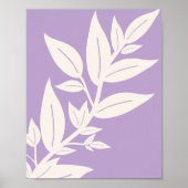 Poster Violet feuille (Devant)