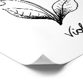 Poster Violet Février Anniversaire (Coin)