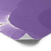 Poster Violet fractal (Coin)