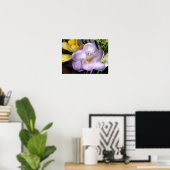 Poster violet freesia (Bureau à domicile)