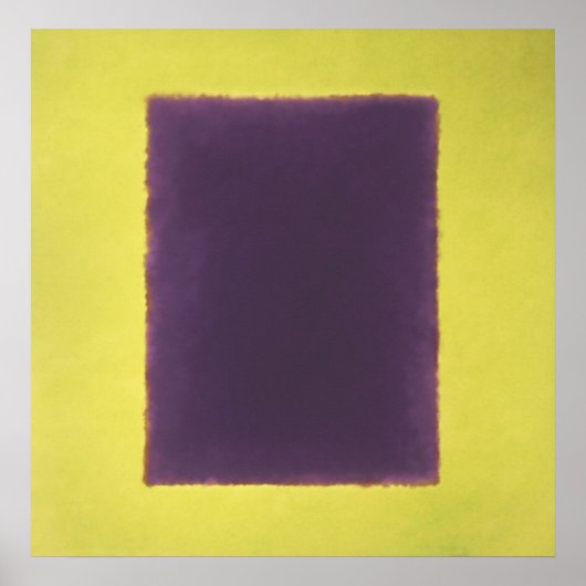 Poster violet, jaune sur vert (Devant)
