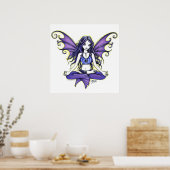 Poster "Violet Lotus" Yoga Faery (Cuisine)