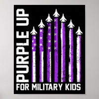 Violet pour les tout-petits enfants militaires fem