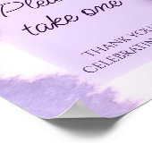 Poster Violet pourpre  Favoris, veuillez en prendre un  (Coin)