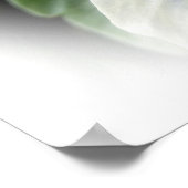 Poster violet profond sur blanc (Coin)