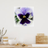 Poster violet profond sur blanc (Cuisine)