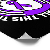 Poster Violet Ribbon Overdose Sensibilisation Mlle Mon Fi (Coin)