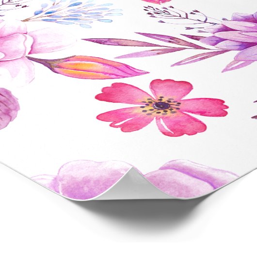 Poster Violet rose (Coin)