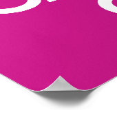 Poster Violet rouge Restez calme et continuez (Coin)