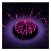 Poster Violet Swirl modernart (Devant)