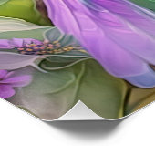 Poster Violet Tufted Jay Imaginaire Bird (Coin)