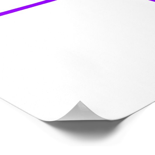 Poster Violet violet de hockey sur glace (Coin)