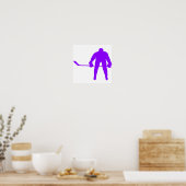 Poster Violet violet de hockey sur glace (Cuisine)