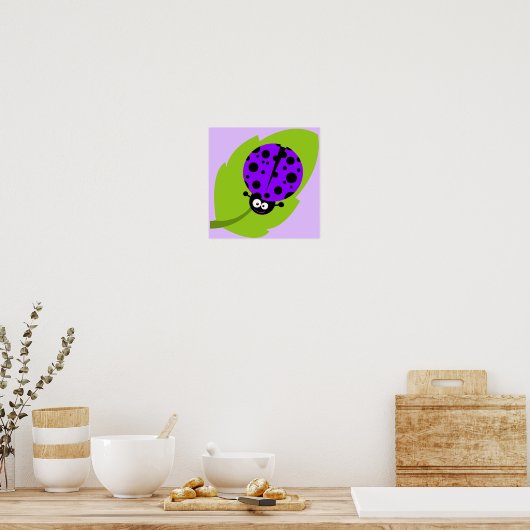 Poster Violet Violet Ladybug (Cuisine)