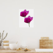 Poster Violet violet Rose Floral (Cuisine)
