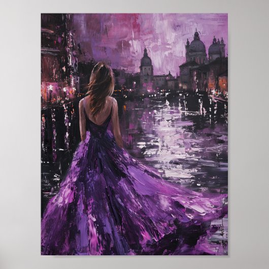 Poster Violet Vista : Une soirée enchantée à Venise (Devant)