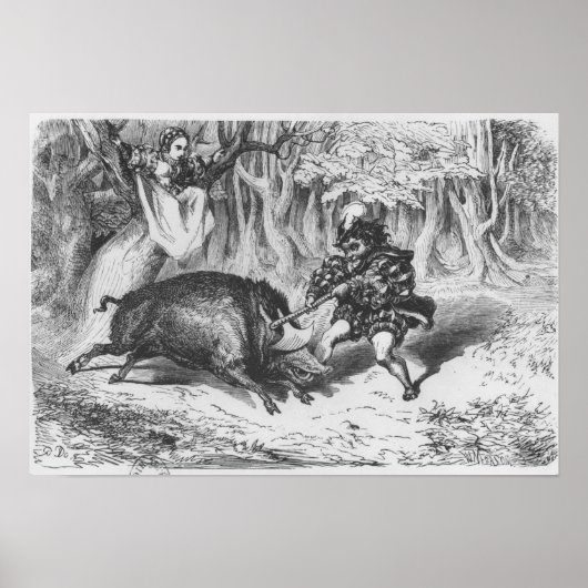 Poster Violette et Ourson (Devant)