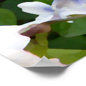 Poster "Violettes blanches peintes" (Coin)