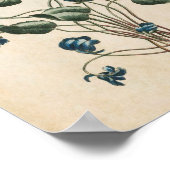 Poster Violettes vintages florales (Coin)