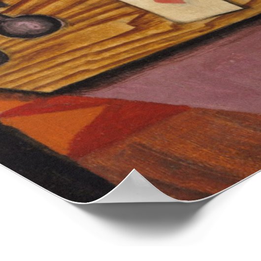 Poster Violin and Playing Cards on a Table (Coin)